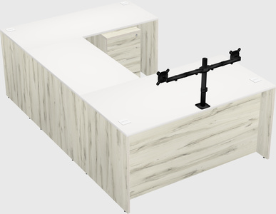 U-shaped desk