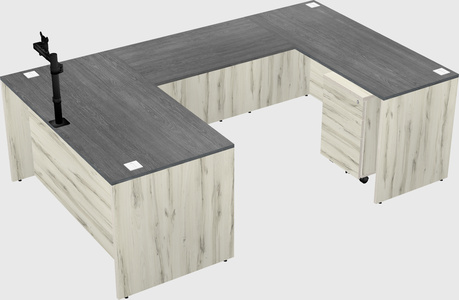 U-shaped desk