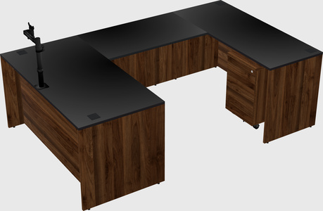 U-shaped desk