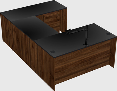 U-shaped desk