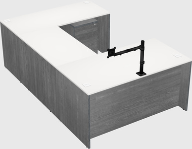 U-shaped desk