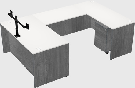 U-shaped desk