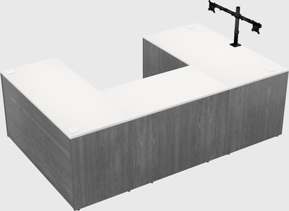 U-shaped desk
