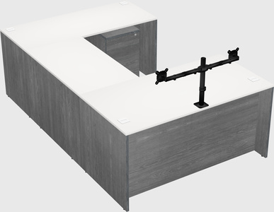 U-shaped desk