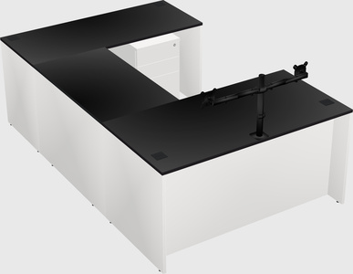 U-shaped desk