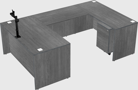 U-shaped desk