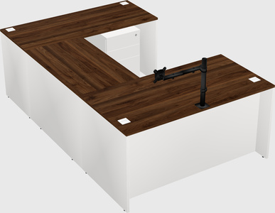 U-shaped desk