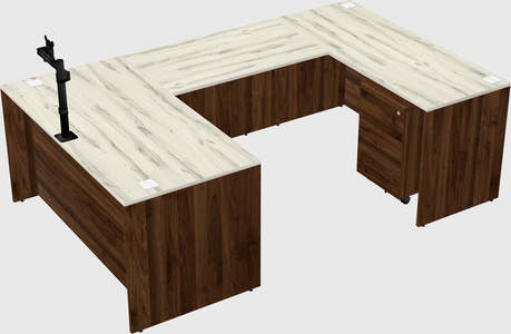 U-shaped desk