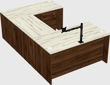 U-shaped desk