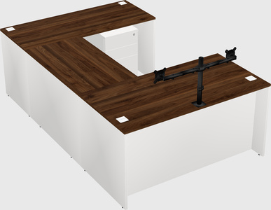 U-shaped desk
