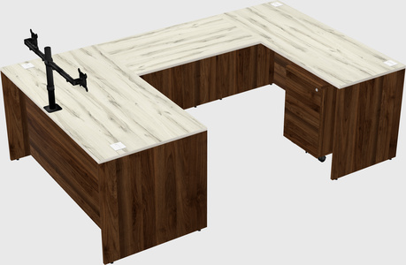U-shaped desk