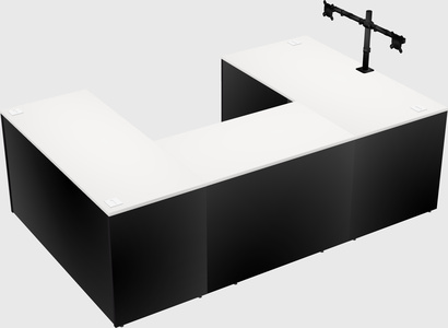 U-shaped desk