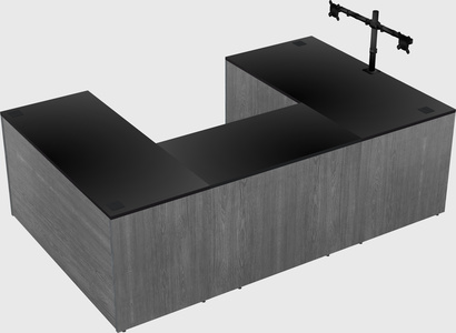 U-shaped desk