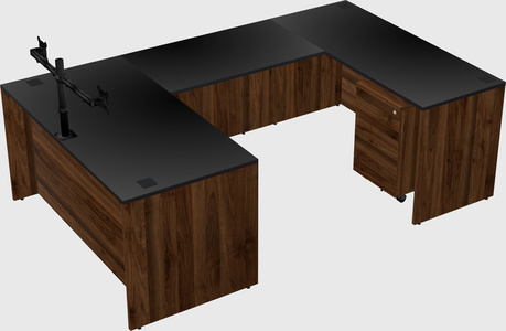 U-shaped desk