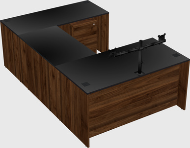 U-shaped desk