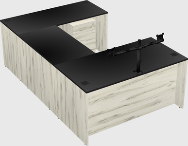 U-shaped desk