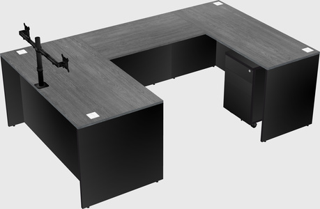 U-shaped desk
