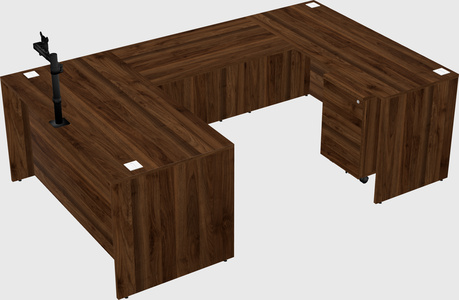 U-shaped desk