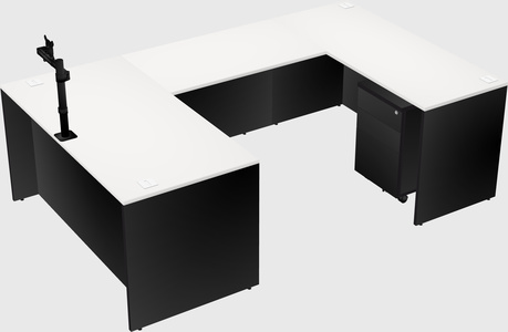 U-shaped desk