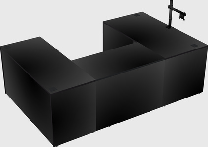 U-shaped desk