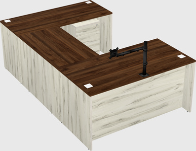 U-shaped desk
