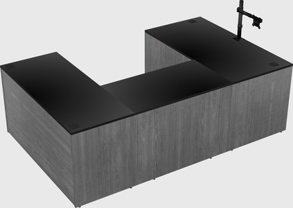 U-shaped desk