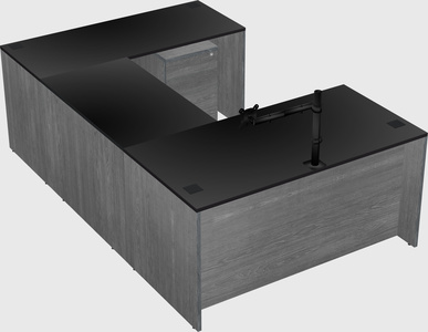 U-shaped desk
