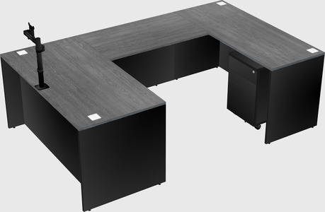U-shaped desk
