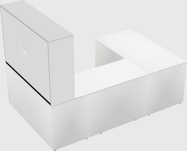 U-shaped desk