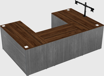 U-shaped desk