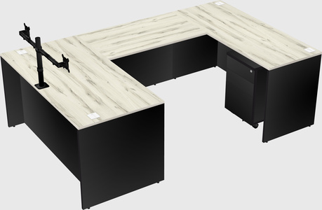 U-shaped desk