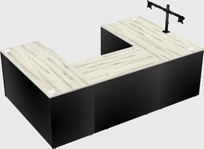 U-shaped desk