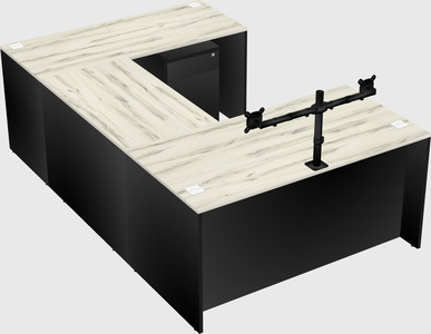 U-shaped desk