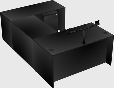 U-shaped desk