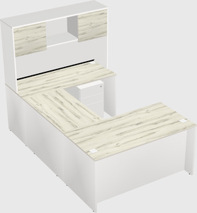 U-shaped desk