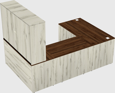 U-shaped desk