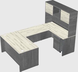 U-shaped desk