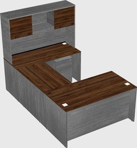 U-shaped desk