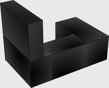 U-shaped desk