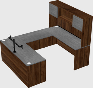 U-shaped desk