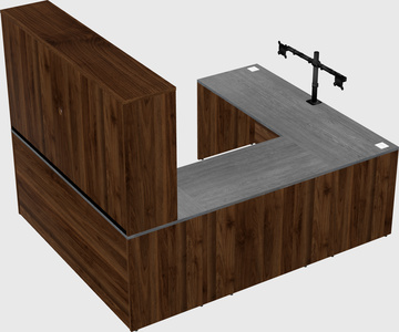 U-shaped desk