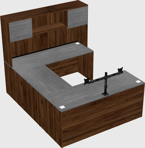 U-shaped desk
