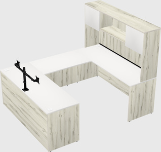 U-shaped desk