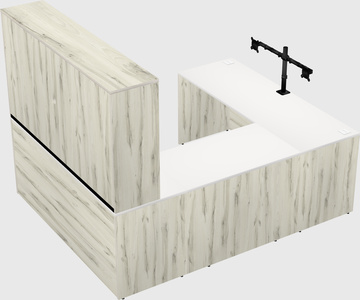 U-shaped desk