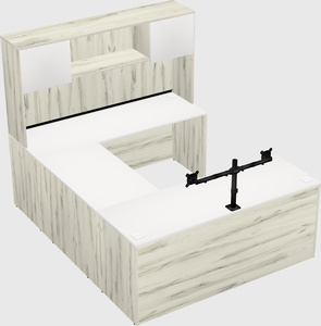 U-shaped desk