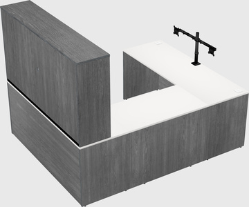 U-shaped desk