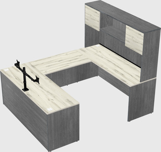U-shaped desk