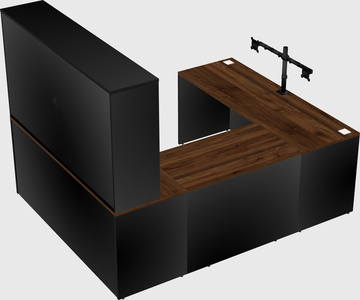 U-shaped desk