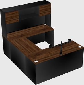 U-shaped desk