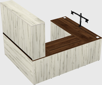 U-shaped desk